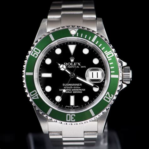 rolex submariner green used|Rolex Submariner value chart.